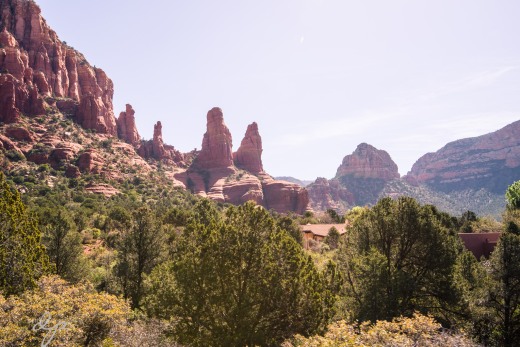 View of the Red Rocks from Chapel of the Holy Cross